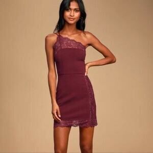 NWT Free People Maroon Premonitions Bodycon Dress Size Medium